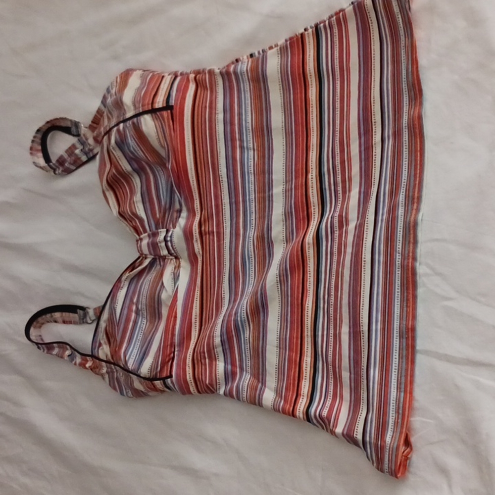 Ceptiva Tankini striped large.  Final price.  Great deal for summer!